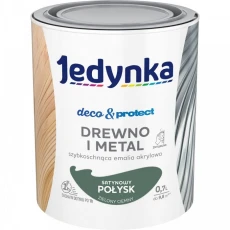 JEDYNKA DECO & PROTECT DREWNO I METAL SATYNOWY POŁYSK ZIELONY CIEMNY 0,7L