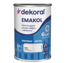 DEKORAL EMAKOL STRONG EMALIA OLEJNO-ALKIDOWA 0,9L RAL9003